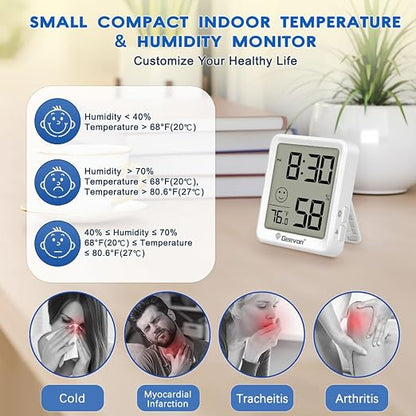 Geevon 4Pack Mini Indoor Thermometer Hygrometer - Image 3