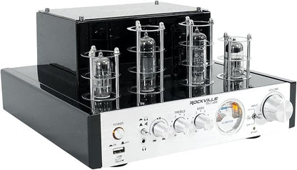 Rockville BluTube 70W Tube Amplifier Stereo Receiver, Compact Design, Warm Sound - Image 5