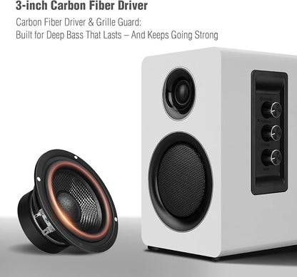 Computer Speakers for Desktop PC, Active Bookshelf Speaker - Image 2