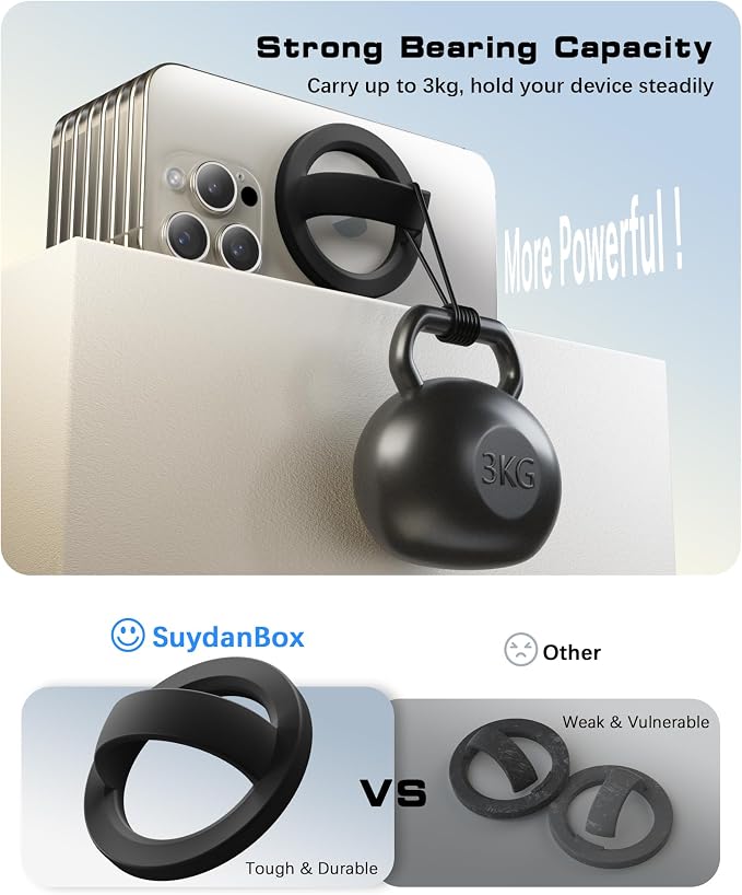 Magnetic Phone Grip, Removable Loop Grip - Image 8