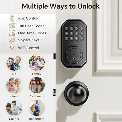 Ulecoce Keyless Entry Door Lock - Image 4