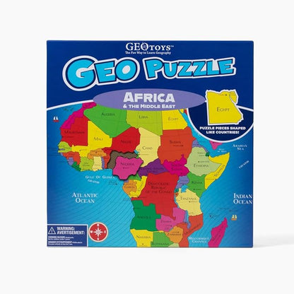 Geotoys GeoPuzzle, Africa and Middle East Shaped Jigsaw Puzzle, Map Puzzle - Image 2