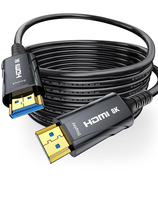 8K Fiber Optic HDMI Cable 85FT Long by 8KUltraHighSpeedHDMICable