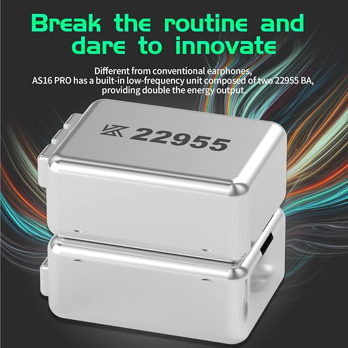 KZ AS16 Pro 8 Balance Armatures in-Ear Earphone, Pro HiFi IEMs Music Earbuds - Image 3