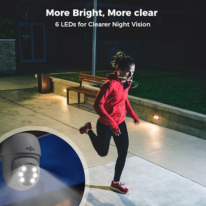 Hiseeu 360°View PTZ 3K Wired Security Camera System - Image 4