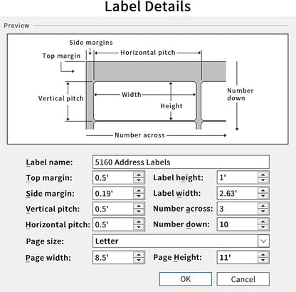 1" x 2-5/8" Address Labels 3000 Labels Sticker Paper - Image 3