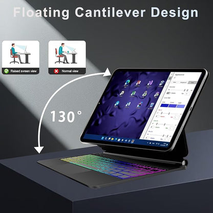 Magic Keyboard Case for Samsung Galaxy Tab S10+ Plus/S9+ Plus/S9 FE+ Plus/S8+ - Image 7