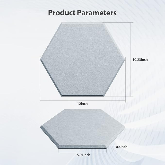 12 Pack Acoustic Panels Self Adhesive Sound Proof Foam, High Density Sound - Image 6