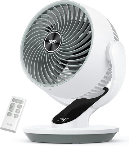 DREO Oscillating Fan for Bedroom, 13 Inch Quiet Table Fans for Home Whole Room by DREO