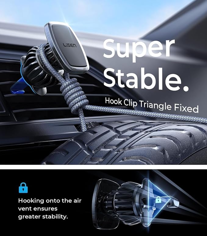 LISEN Magnetic Phone Holder for Car - Image 3