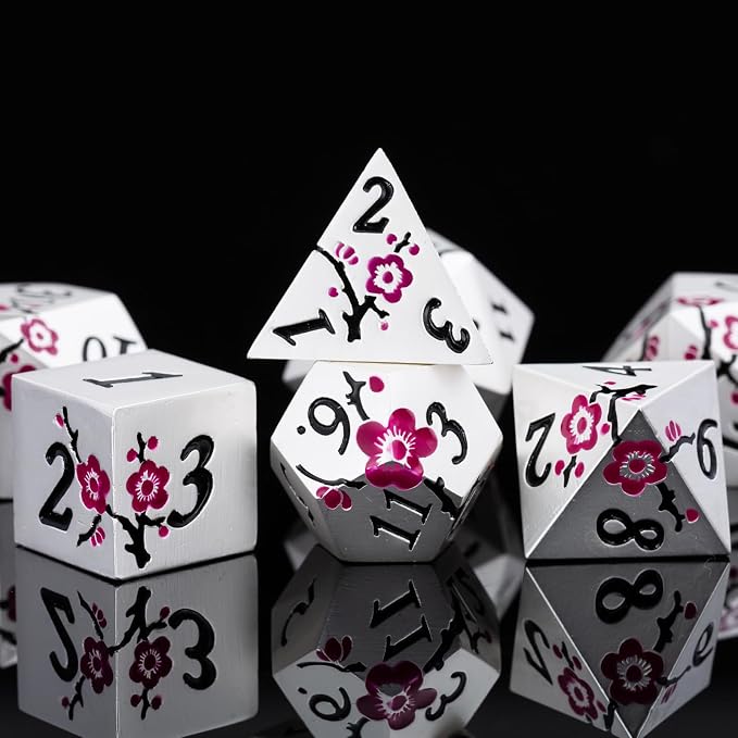 DND Metal Dice Set, RPG Polyhedral Dice by Maywin