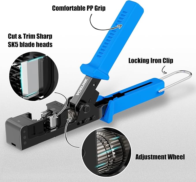 VCELINK Speed Termination Tool for VCE 90-Degree Keystone Jacks Punch Down - Image 7