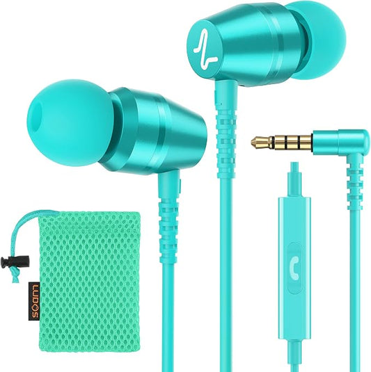 LUDOS OMNITONE Wired Earbuds in-Ear Headphones, 5 Years Warranty, Earphones by Ludos