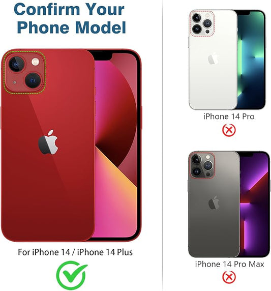 AGVEE 3+3 6 Pack for iPhone 14 6.1" / 14 Plus 6.7" Camera Lens Cover Protector - Image 2