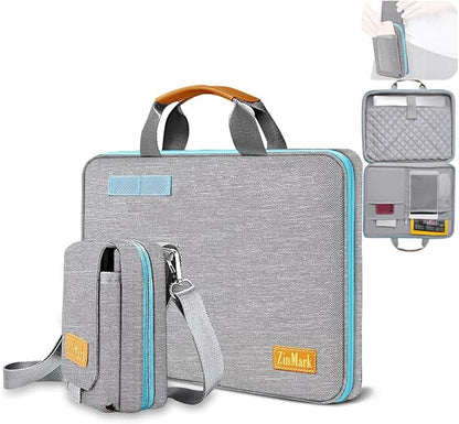 Laptop Case 15.6 Inch Briefcase Military-Grade Protection by ZinMark