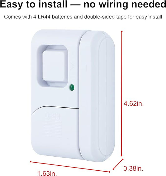 UltraPro Personal Security Window and Door Alarm, 12 Pack, DIY Protection - Image 2