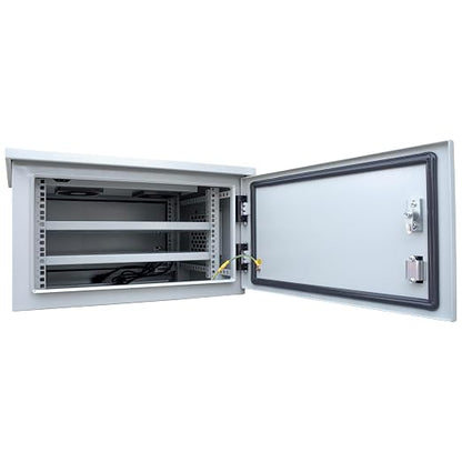 Electriduct 6U Outdoor Cabinet 21.6 Inch Depth IP55 Weather Resistant Enclosure - Image 2