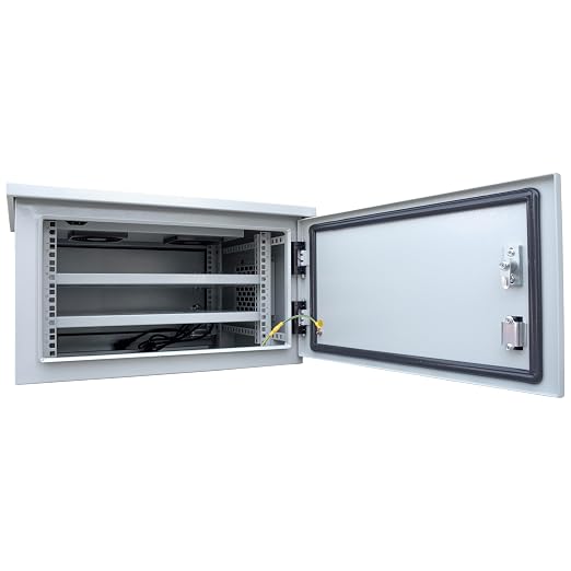 Electriduct 9U Outdoor Cabinet 21.6 Inch Depth IP55 Weather Resistant Enclosure - Image 2