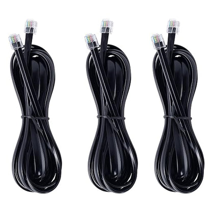 RJ12 Cable Phone Cord RJ12 6P6C Male to Male Straight Wired by TOYAYAYO
