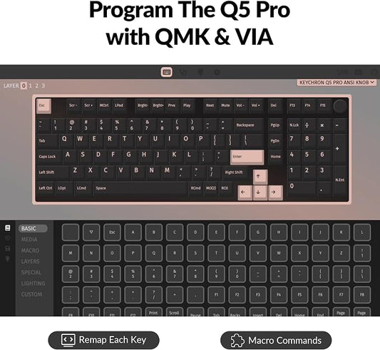 Keychron Q5 Pro Wireless QMK/VIA Mechanical Keyboard, 96% Layout Programmable - Image 2