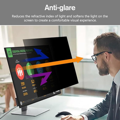 BERSEM 23.8 inch Removable Computer Privacy Screen Filter - Image 3