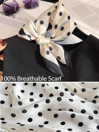 Silky Scarf for Women Lightweight Satin Bandanas Neck Hair Wrap For Sleeping - Image 3