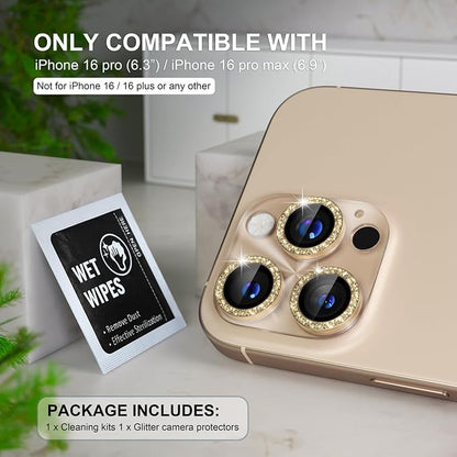 Choiche Compatible for iPhone 16 Pro/iPhone 16 Pro Max Camera Lens Protector - Image 2