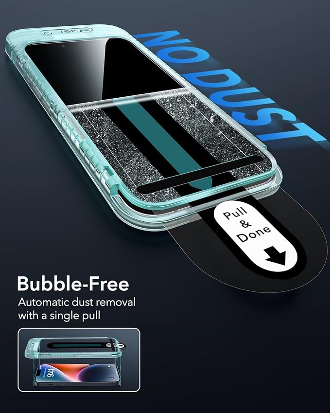 ESR 3 Pack for iPhone 16e/ iPhone 14/ iPhone 13/13 Pro Privacy Screen Protector - Image 5