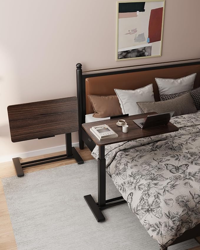 FLEXISPOT H7 PRO Mobile Standing Desk Adjustable Overbed Table Pneumatic - Image 3