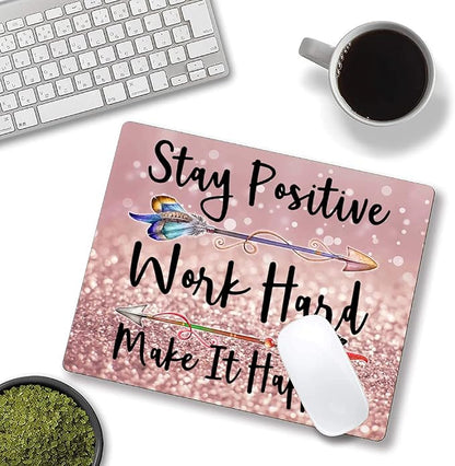 Inspirational Quotes Glitter Mouse Pad - Image 4