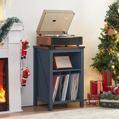 Record Player Stand with Vinyl Record Storage Holds up to 160 Albums, Large - Image 4