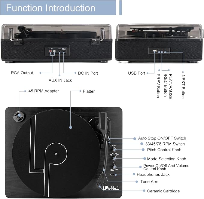 Record Player Vinyl Turntables - Image 2