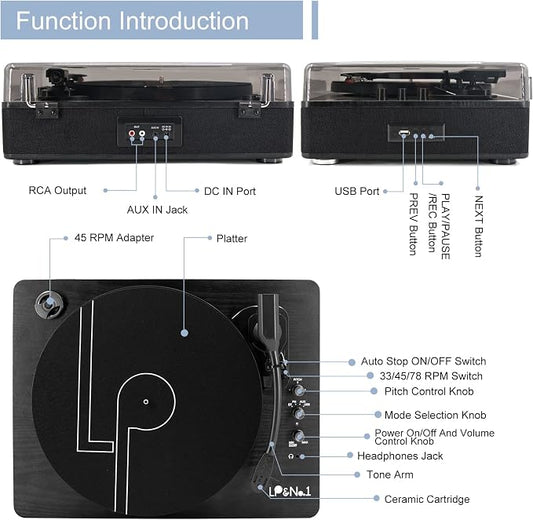 Record Player Vinyl Turntables - Image 2