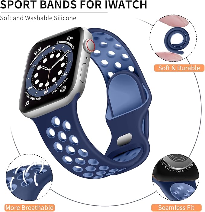 Lerobo Compatible with Apple Watch Band 44mm SE 3 2 Series 11 10 46mm Series 9 - Image 2