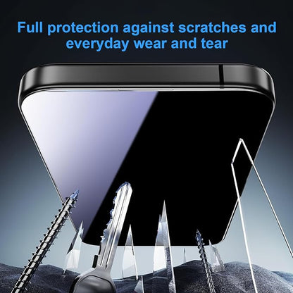 OneFish for iPhone 16 Pro Max Privacy Screen Protector, 4-Way 360° Anti-Spy - Image 3