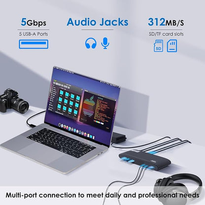WAVLINK DisplayLink Docking Station Dual 5K, USB-C Dock - Image 6