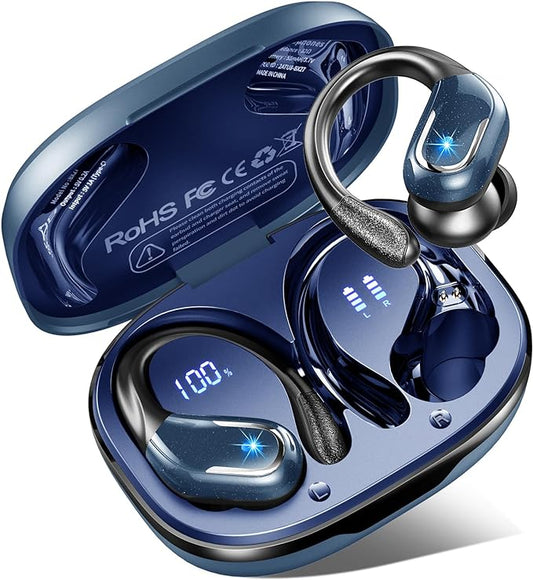 Wireless Earbud, 75Hrs Running Wireless Earphones by Ltinist