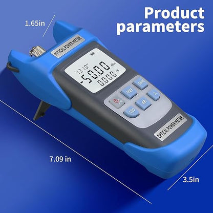 2-Piece Rechargeable high-Precision Optical Power Meter A-C510A Fiber Tester & - Image 6