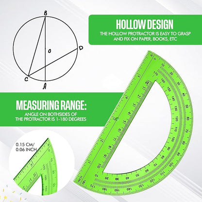 EBOOT Student Geometry Math Set, Drawing Compass and 6 Inch Swing Arm - Image 4