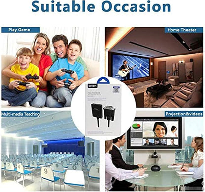 VGA to HDMI, 1080P Adapter for Computer, HDTV - Image 8
