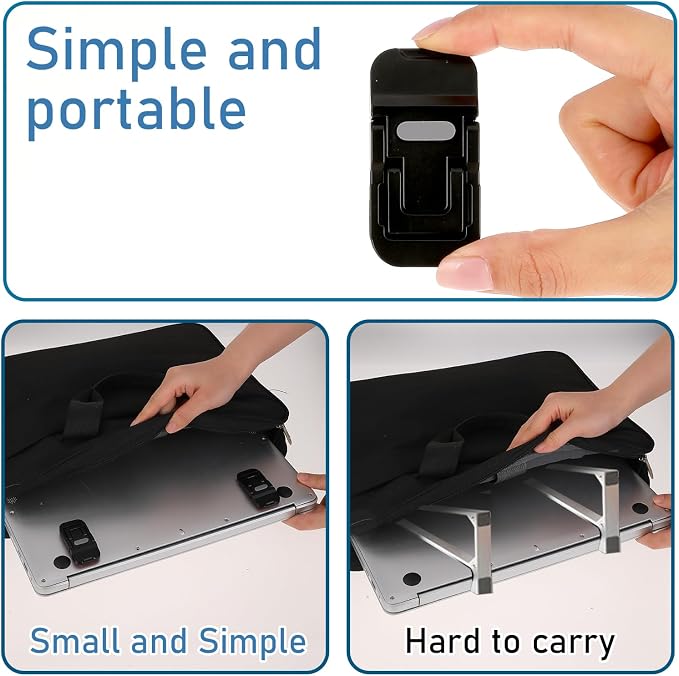 Bewudy 2 Pcs Portable Keyboard Stand, Dual Tilt Angle Adjustment, Foldable - Image 5