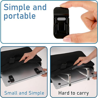 Bewudy 2 Pcs Portable Keyboard Stand, Dual Tilt Angle Adjustment, Foldable - Image 5