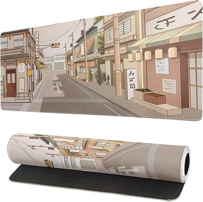 Tokyo Street Mouse Pad Anime Japanese Desk Mat Kawaii Large Gaming Mousepad XL by Siski