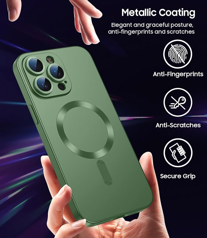 Magnetic for iPhone 15 Pro Max Case Slim Soft Silicone Bumper Shockproof - Image 5