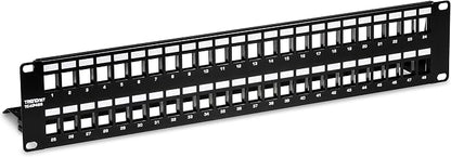TRENDnet 48-Port Blank Keystone Shielded 2U HD Patch Panel, 2U 19” Metal - Image 8