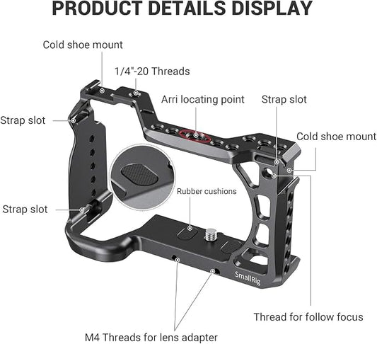 SMALLRIG Cage for Sony Alpha A6600/ILCE 6600 Mirrorless Camera - Image 2