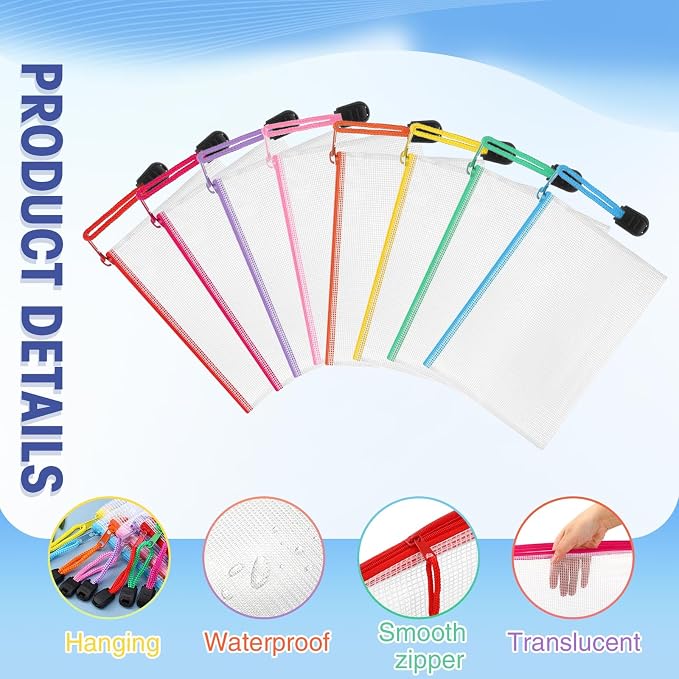 Jetec 32 Pcs Mesh Zipper Bags Toy Storage Bikini Organizer Bag Bolsas Para - Image 3