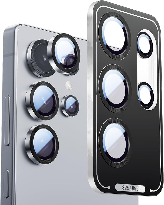 X-it Camera Lens Protector for Samsung S25 Ultra, 9H Tempered Glass, by X-it