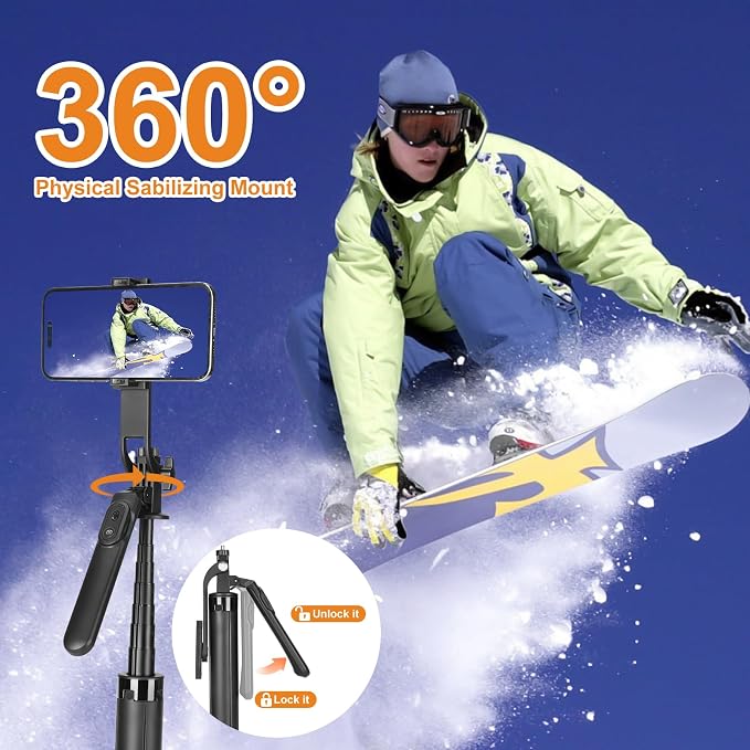 70inch Selfie Stick Phone Tripod - Image 2