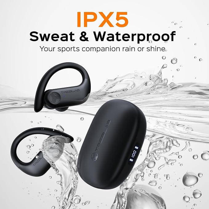 TREBLAB X3 Pro - Workout True Wireless Earbuds, Comfortable Earhooks, Punchy - Image 4